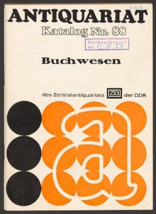 Nr. 88: Buchwesen