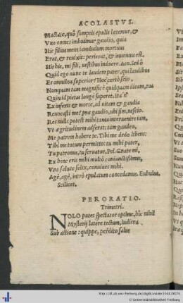 Peroratio