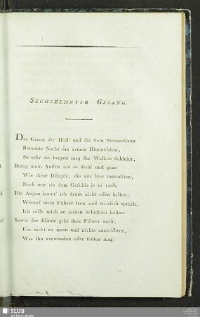 Sechszehnter Gesang