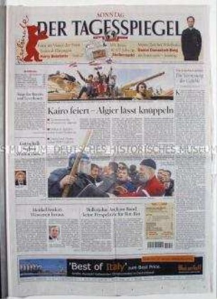 Tageszeitung "Der Tagesspiegel" zur Lage in Nordafrika nach dem Sturz des ägyptischen Präsidenten Mubarak