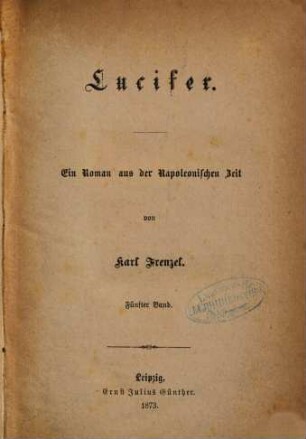 Lucifer : ein Roman aus der Napoleonischen Zeit, 5