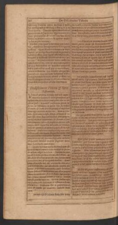 De discrimine Veteris & Novi Testamenti.