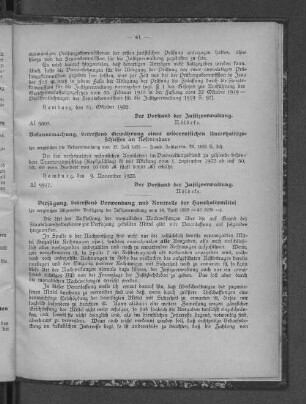 Bekanntmachung, betreffend Gewährung eines widerruflichen Unterhaltszuschusses an Referendare