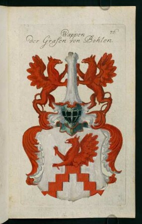 76r-76v, 76. Wappen der Grafen von Bohlen