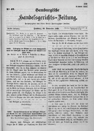 No. 47. 20. November 1869