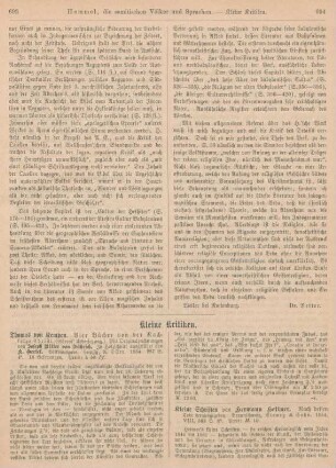 693-696 Kleine Kritiken