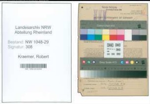 Entnazifizierung Robert Kraemer , geb. 02.08.1904 (Beamter)