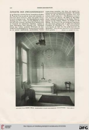 Ästhetik der Zweckmässigkeit