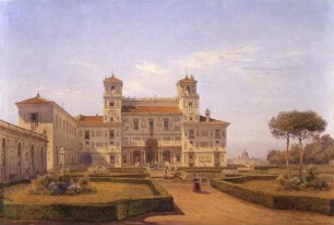 Ansicht der Villa Medici und ihrer Gärten