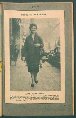 Aida Fernández, empleada de comercio [...] - [Fotografía] : Pebetas porteñas