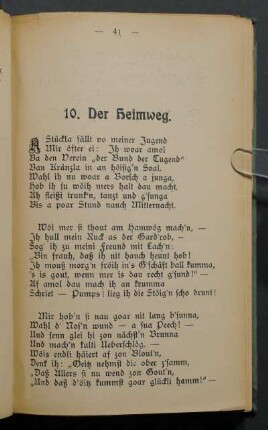 10. Der Heimweg.