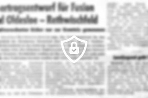 Vertragsentwurf für Fusion Bad Oldesloe - Rethwischfeld