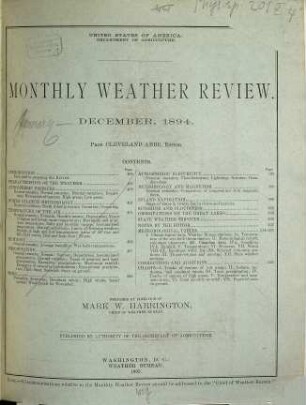 Monthly weather review. 22. 1894 (1895)