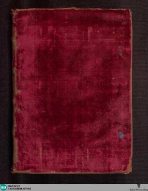 Stammbuch der Herzogin Barbara Sophia von Würrtemberg - Cod. Durlach 10