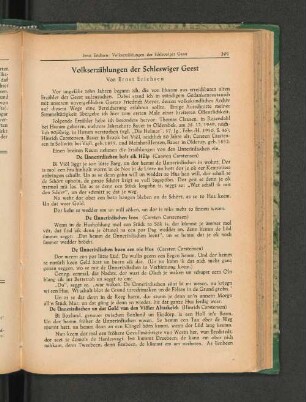 Volkserzählungen der Schleswiger Geest