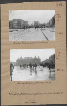 Parade an S.M. des Königs Geburtstag in Lille 1915