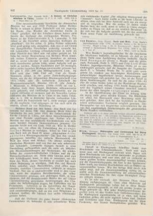 397-398 [Rezension] Latourette, Kenneth Scott, A history of Christian missions in China