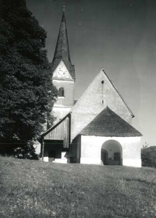 Maria Wörth-Reifnitz : Maria Wörth-Reifnitz. Filialkirche St. Anna. Ansicht von Westen