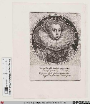 Bildnis Jacobe, Herzogin von Jülich, Kleve u. Berg, geb. Markgräfin von Baden-Baden