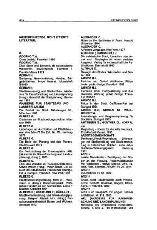 Weiterführende, nicht zitierte Literatur