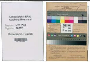 Entnazifizierung Heinrich Biesenkamp , geb. 15.09.1905 (Schaffner)