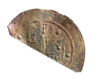 Münze, Brakteat (Hälbling), um 1210/1215