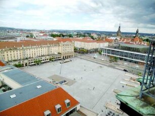 Dresden: Stadtansicht von der Kreuzkirche