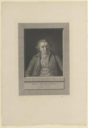 Bildnis des Iohann Heinrich Rahn