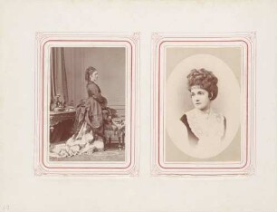 links: Unbekannt (Dame) rechts: "Leontine"