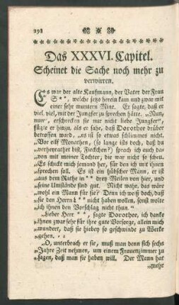 Das XXXVI. Capitel. Scheinet die Sache noch mehr zu verwirren.