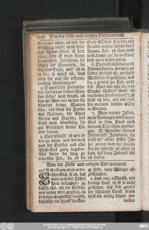 Von der Hölle und ewigen Verdammniß.