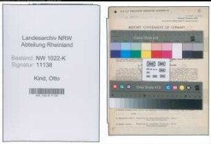 Entnazifizierung Otto Kind , geb. 02.05.1902 (Abteilungsleiter)