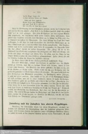 Annaberg und die Industrie des oberen Erzgebirges