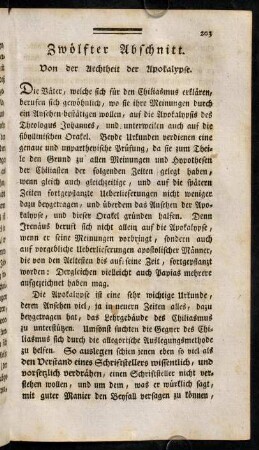 203-231, Zwölfter Abschnitt.