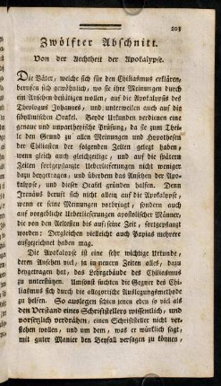 203-231, Zwölfter Abschnitt.