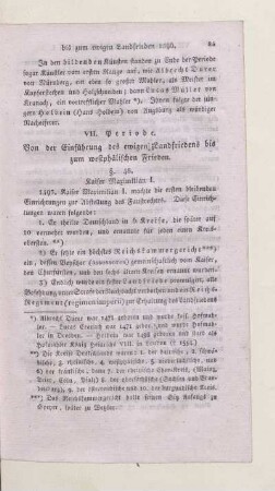 VII. Periode