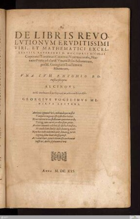 De libris revolutionum ... narratio prima