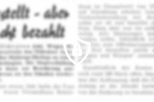 Bestellt - aber nicht bezahlt