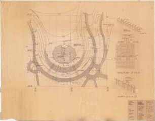 Hansjakob, Gottfried; Bonn; Rheinauenpark mit Bundesgartenschau 1979, Rheinpromenade - Theater, Kommunikationszone Nord (Grundriss; Ansicht; Schnitte; Detail)