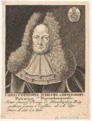 Christoph (V.) Scheurl, Patrizier und Ratskonsulent; geb. 4. Februar 1666