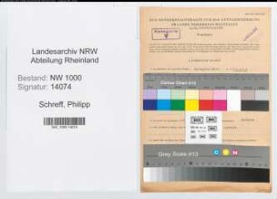 Entnazifizierung Philipp Schreff, geb. 02.06.1906 (Montageleiter)