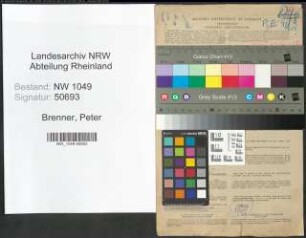 Entnazifizierung Peter Brenner , geb. 29.03.1891 (Inspektor)
