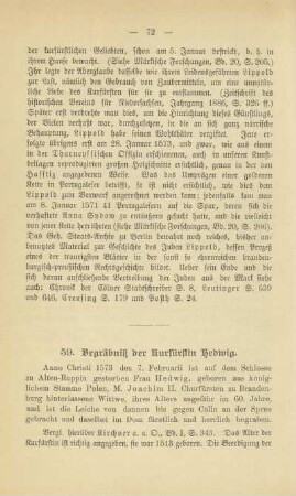 59. Begräbnis der Kurfürstin Hedwig