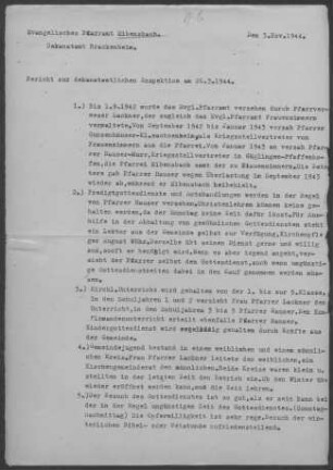 Eibensbach: Inspektionsbericht 1944