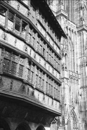 Straßburg: Kammerzell'sches Haus und Münsterfassade