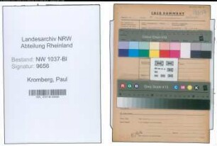 Entnazifizierung Paul Kromberg , geb. 06.05.1890 (Beamter)