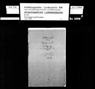 Schuldenwesen der Schulgemeinden Wallhausen und Schainbach, Gde. Wallhausen
