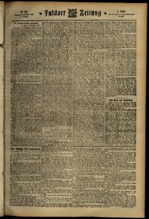 Zweite Ausgabe vom Montag, den 16. September 1912.