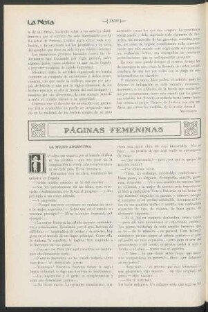 Páginas femeninas