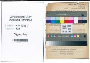 Entnazifizierung Fritz Tigges , geb. 21.08.1904 (Teilhaber)